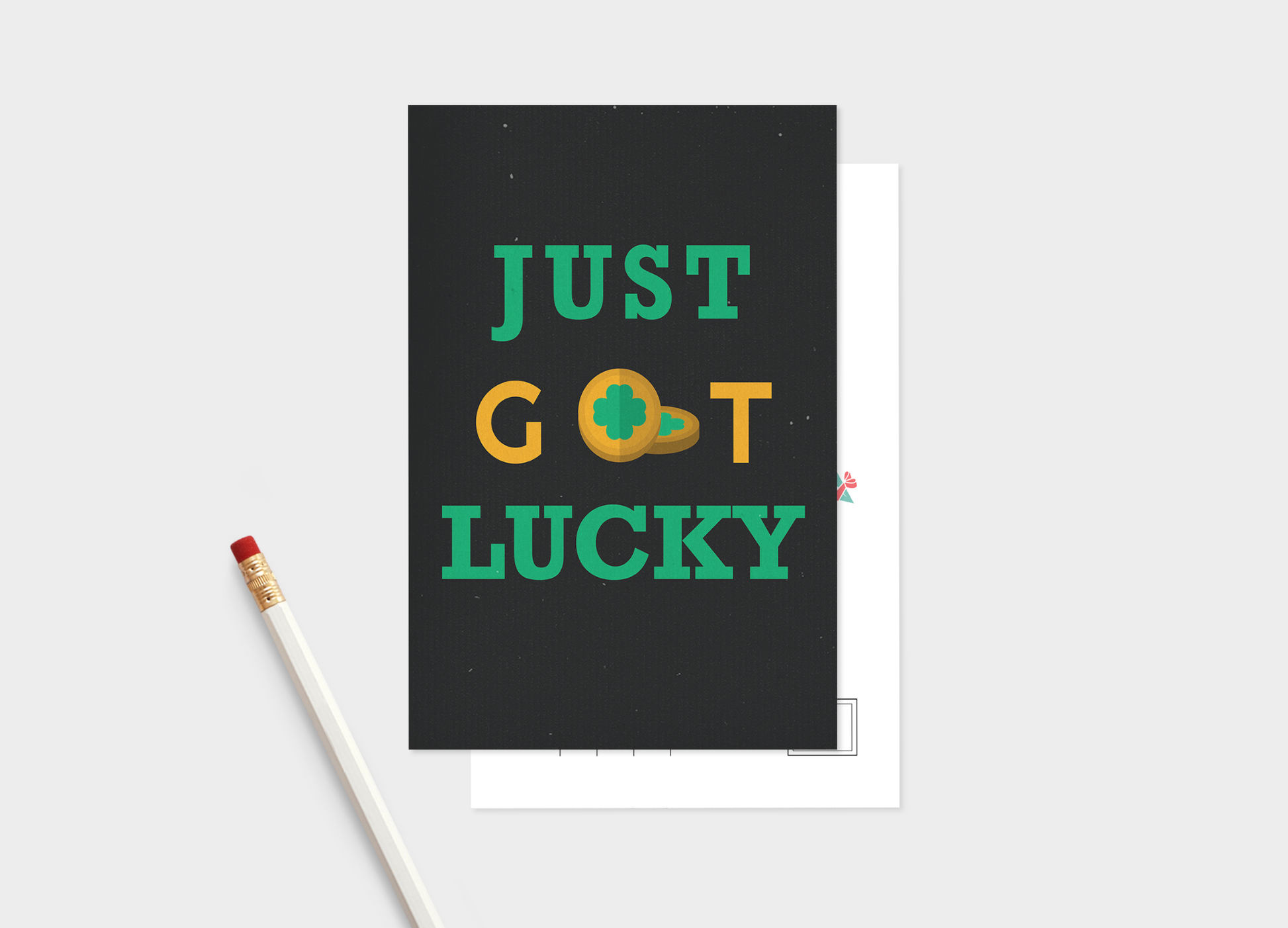 Just Got Lucky St Patrick's Day Postcard Bundle - Pack Of 5 Or 10.