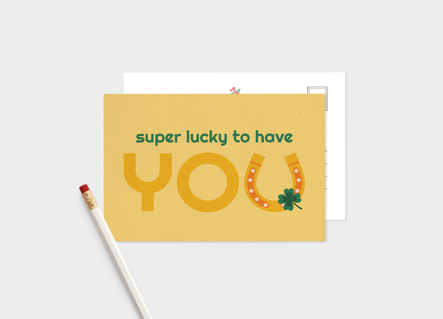 Lucky To Have You Postcards - Pack Of 5 Or 10 Postcards.