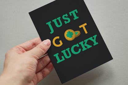 Just Got Lucky St Patrick's Day Postcard Bundle - Pack Of 5 Or 10.
