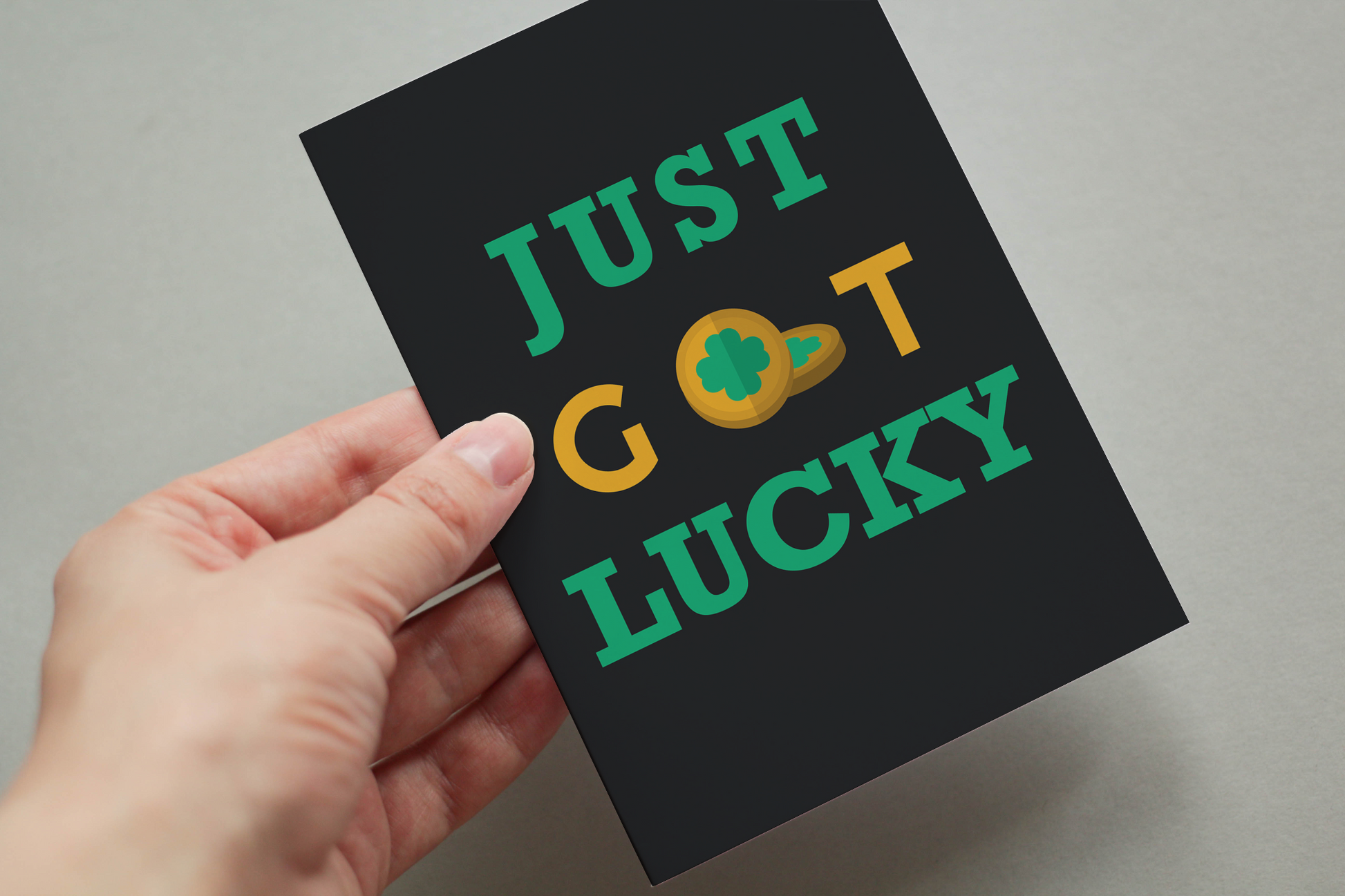 Just Got Lucky St Patrick's Day Postcard Bundle - Pack Of 5 Or 10.