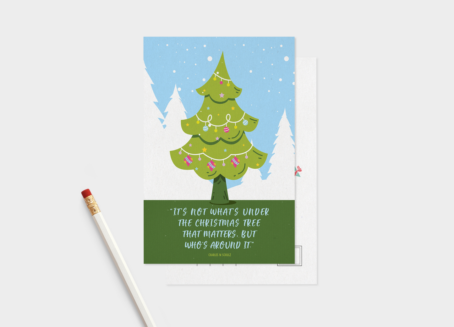 Christmas Wishes Postcards Bundle (5 or 10 Postcards).