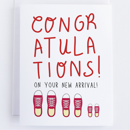 Congratulations On Your New Arrival Greeting Card.