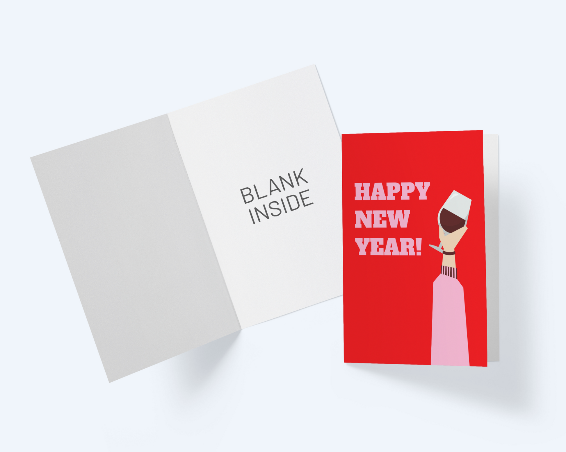 Happy New Year Greeting  Card : Wine Lover's New Year Card.