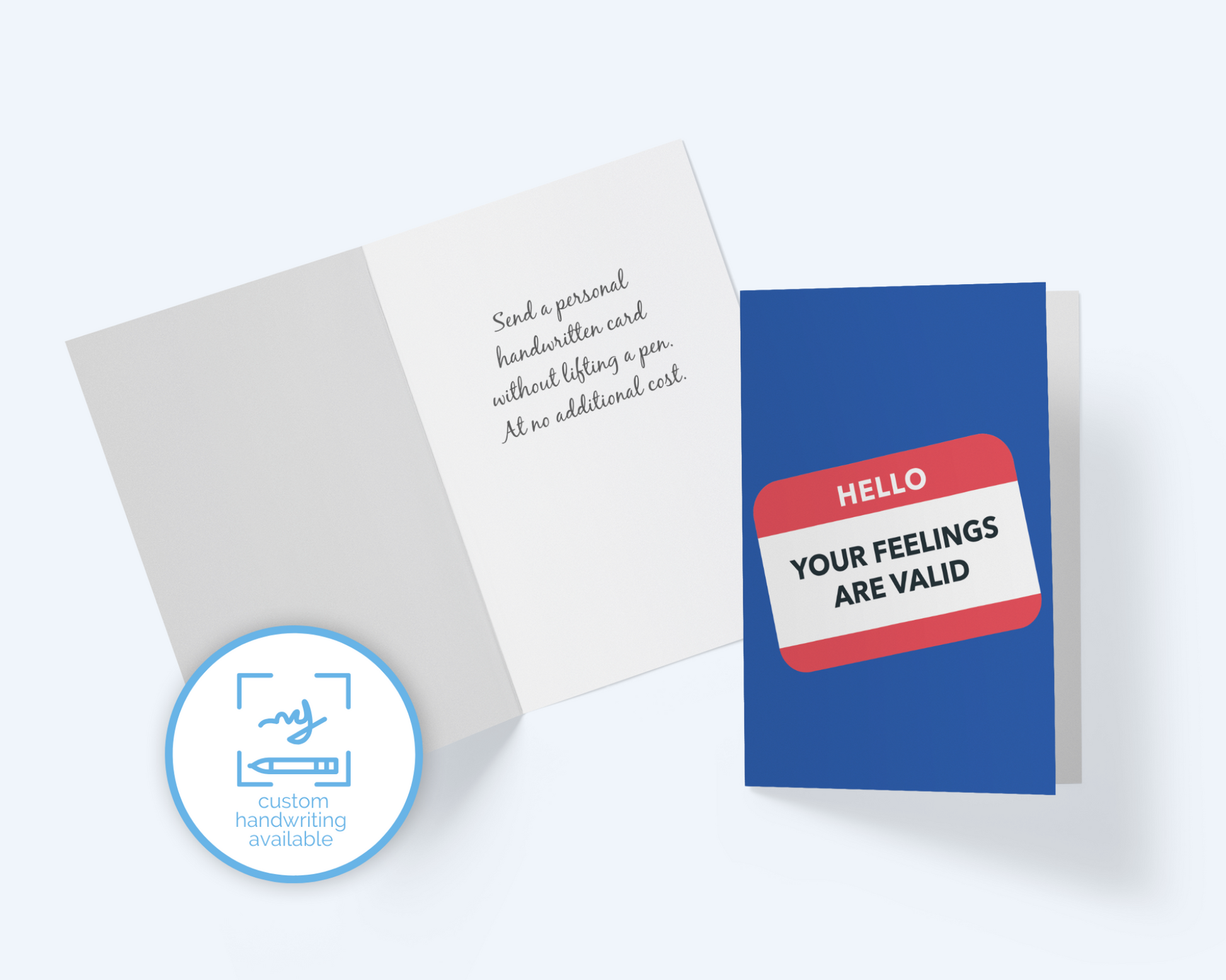 Hello: Your Feelings Are Valid - Solidarity Greeting Card.