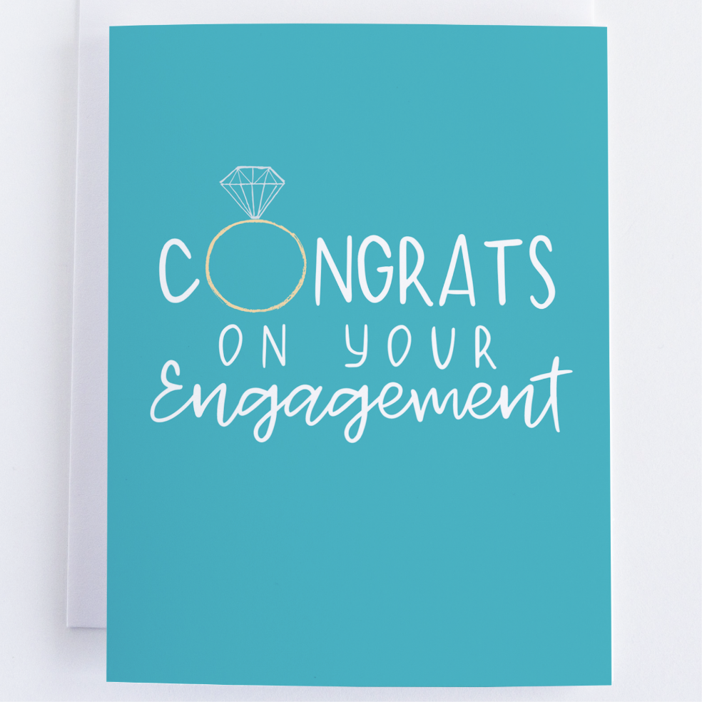 Congratulations Card: Congratulations On Your Engagement, Diamond Ring.