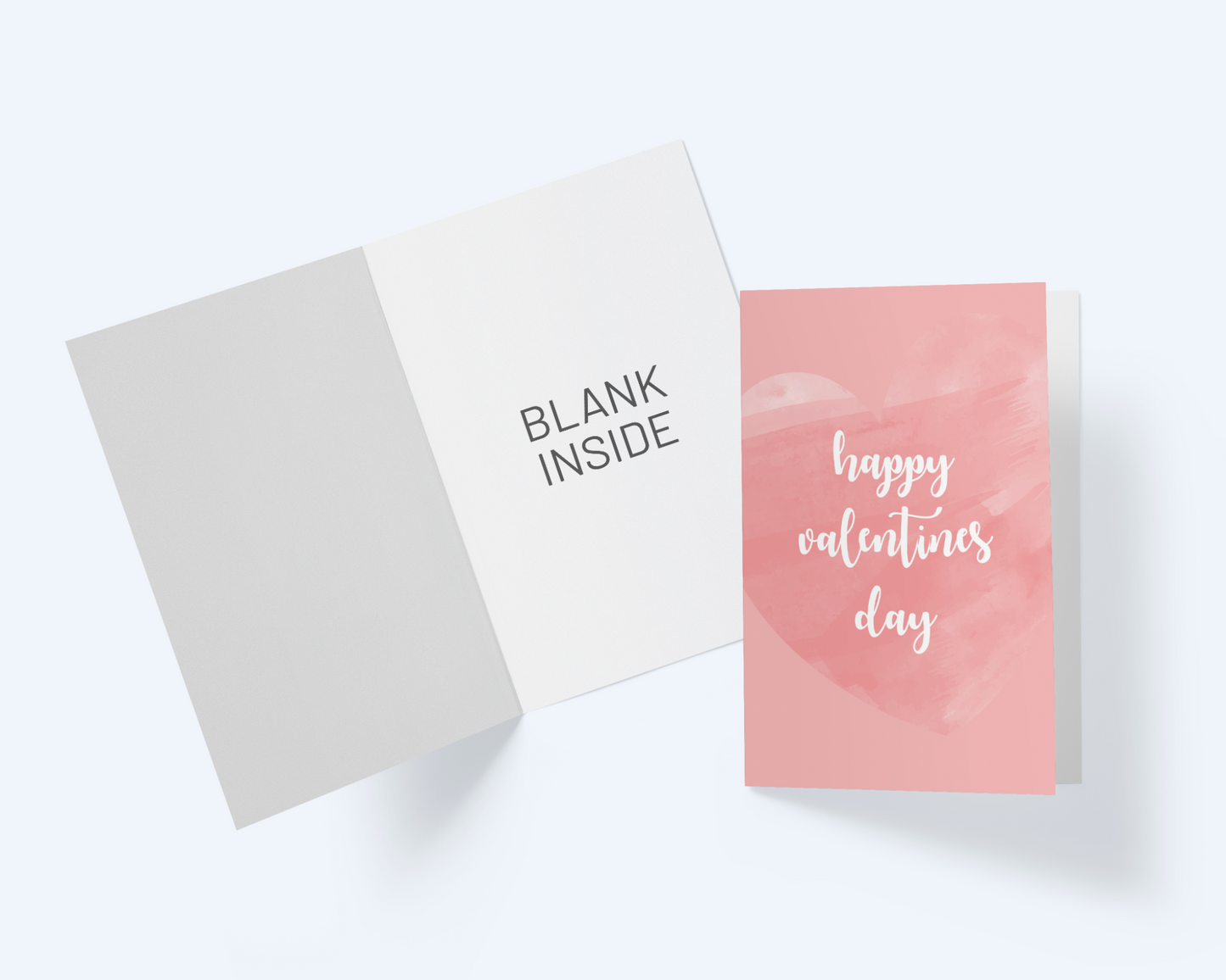 Happy Valentine's Day Greeting Card - Marbled Hearts.