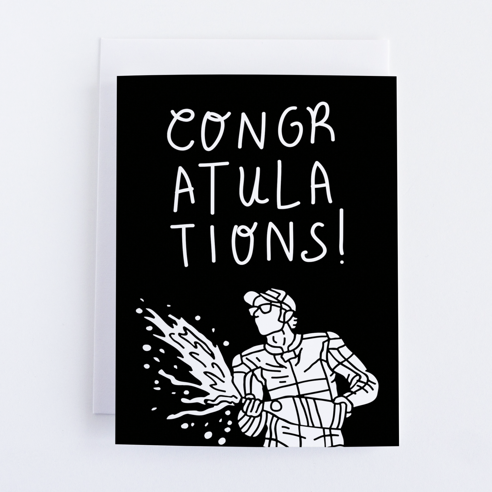 Congratulations Greeting Card: Need For Speed.