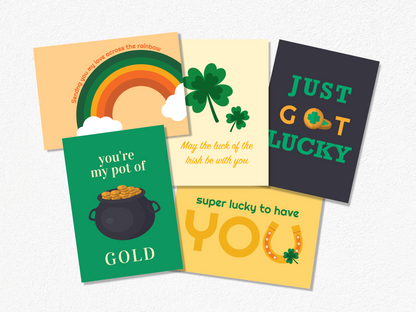 Just Got Lucky St Patrick's Day Postcard Bundle - Pack Of 5 Or 10