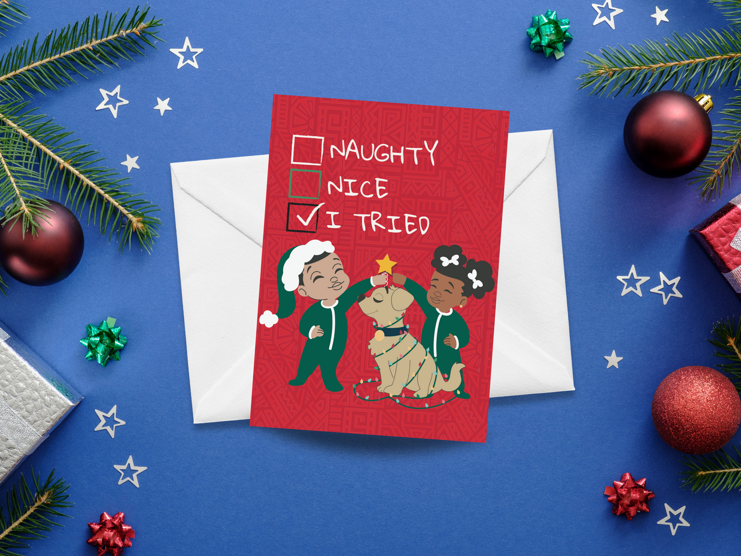 Black Paper Party Home For the Holidays Collection -  I Tried Personalized Christmas Card
