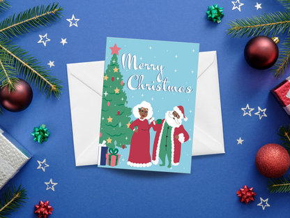 Black Paper Party Home For the Holidays Collection -  Merry Christmas Personalized Christmas Card