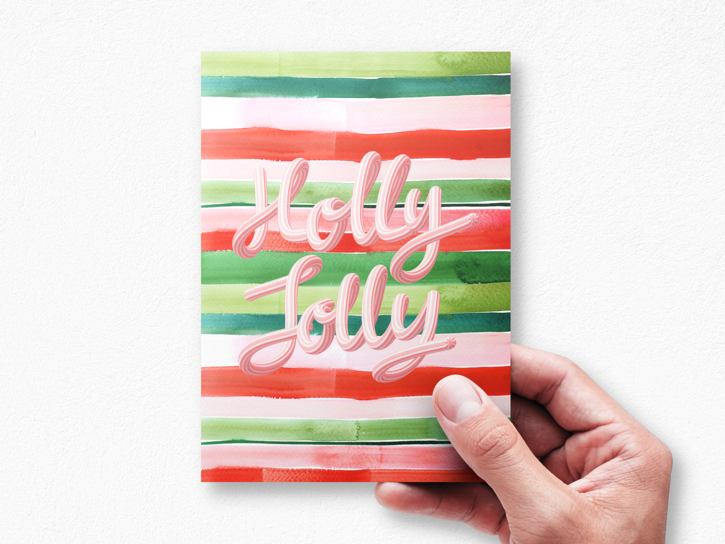 Holly Jolly Holidays - Christmas Greeting Card