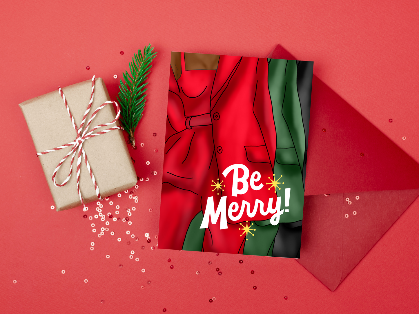 Be Merry - Be A Boss Christmas Card