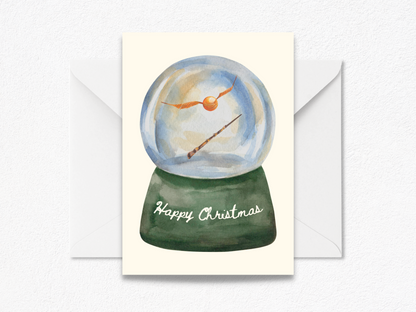 Golden Snitch - Happy Christmas Greeting Card