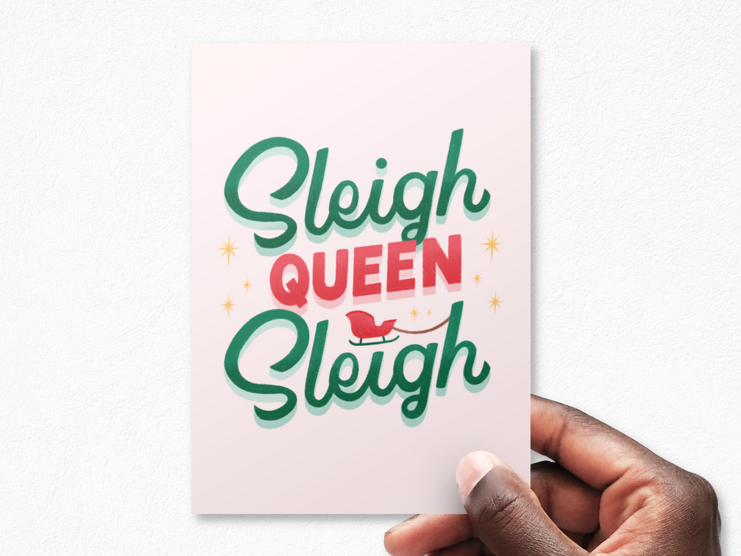 Sleigh Queen Sleigh! Christmas Postcard Pack