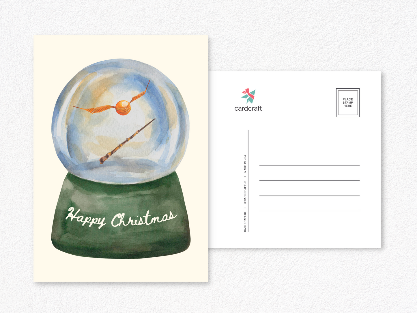Golden Snitch - Happy Christmas Postcard Pack