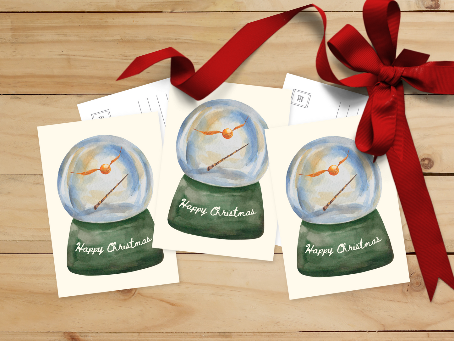 Golden Snitch - Happy Christmas Postcard Pack