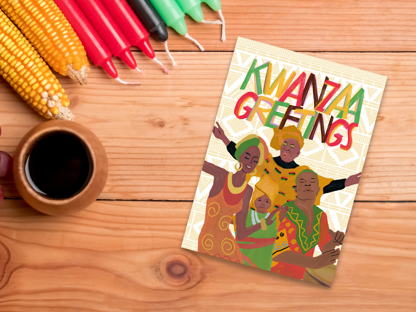 Kwanzaa Greetings Holiday Card